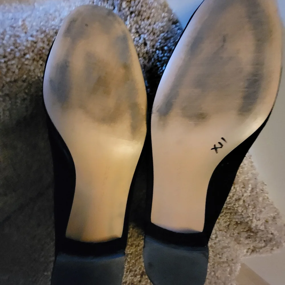 Zara Black Embellished Ballet Flats